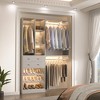 Besiost Closet System with Wooden Drawers and Two Hanging Rods - 4 of 4