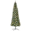 NicBex 7.5ft Prelit Artificial Christmas Tree with 1075 Branch Tips, 350 LED Lights, Pine Cones and Red Berries for Indoor - 2 of 4