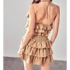 Women's Smocked Waist Ruffle Romper - DO+BE - 3 of 3