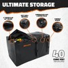 Mockins 40 Cu.Ft Waterproof Cargo Carrier Bag - 70"x33"x30" Hitch Bag - Black - 4 of 4