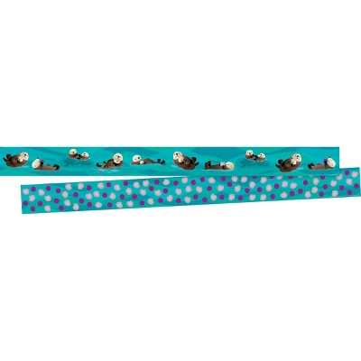 2pk Sea & Sky Otters Double-Sided Classroom Borders - Barker Creek