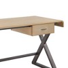 Acme Furniture Danton Desk Gold Aluminum - 3 of 4