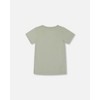 Deux par Deux Boy Short Sleeve Organic Cotton Graphic Tee Sage and Multi - 8 Years - 3 of 4