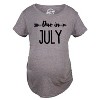 Maternity Due In January Funny T shirts Pregnant Shirts Announce Pregnancy Month Shirt - Crazy Dog Maternity T Shirt - 2 of 4