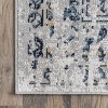 Nuloom Sidney Pet Friendly Machine Washable Vintage Diamond Area Rug, 5' x 7' 6", Blue - 3 of 4