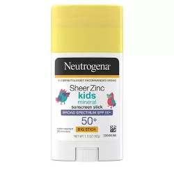 Neutrogena Sheer Zinc Kids Sunscreen Stick - SPF 50 - 1.5 fl oz