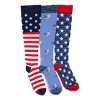 Muk Luks Unisex 3 Pack Nylon Compression Knee-High Socks - 2 of 3