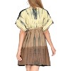 LA LEELA Women's Summer Beachwear Bathing Suit Wraps Plus Size Boho Swimsuit Cover ups Tops X-Large-XX-Large Brown, Tie Dye Design - 3 of 4