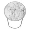 NicBex Round End Table with Clear Glass Table Top Small Side Table in Black Metal for Indoor Outdoor - 3 of 4