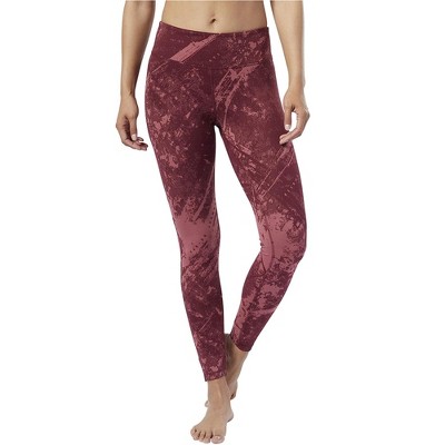 Reebok Womens Lux Bold Combat Compression Athletic Pants