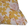 Thirty One Illustrations Wildflowers in Turmeric Square Throw Pillow Yellow - Deny Designs - 3 of 4