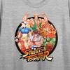 Street Fighter 2 Character Group Crew Neck Short Sleeve Athletic Heather Women's Crop Top - 2 of 3