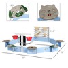 Aghana Digitals Pirate Ship Wooden Sandbox for Kids 3-7, Blue Fir Wood with Storage & Seats, - 4 of 4