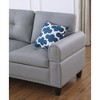 L-Shaped 3-Piece Sectional Sofa with Storage Ottoman & Cup Holders - 4 of 4