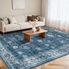 Area Rugs Washable Non-Slip Low Pile Ultra Soft Indoor Under Table Area Rug Carpet for Bedroom Living Room - 2 of 4