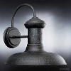 Urban Ambiance Luxury Luxe Industrial Chic Outdoor Wall Light,  12.375"H x 12"W,  Olde Iron Finish, UHP1028 - 3 of 4