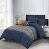 Nanshing 7pc Queen Minerva Comforter Set Blue - 2 of 4