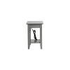 Atlantic Furniture Nantucket Chair Side Table with Charger Grey - image 4 of 4