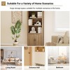 5-Tier Bookshelf, 70" Tall Bookcase with Doors, Farmhouse Storage Cabinet with Adjustable Shelf and Stable Leg, for Living Room, Bedroom - 2 of 4