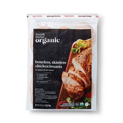 Organic Boneless & Skinless Chicken Breasts - Frozen - 2lbs - Good & Gather™