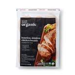 Organic Boneless & Skinless Chicken Breasts - Frozen - 2lbs - Good & Gather™