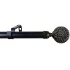Urbanest 1-inch Diameter Giato Adjustable Single Drapery Curtain Rod - 3 of 4