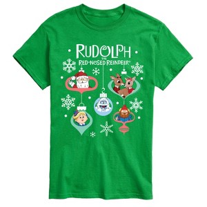 Men's - Rudolph - Rudolph Ornaments Short Sleeve Graphic T-Shirt - 1 of 4