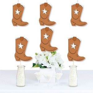 My First Rodeo - Cowboy Boots Decorations DIY Little Cowboy 1st Birthday Party Essentials - Set of 20 - 1 of 4