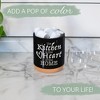 Elanze Designs Heart Of Home Black X-Large Cork Bottom, Kitchen Counter, Ceramic Stoneware, Coffee, Tea and Hot Chocolate, Machine Brewing, K Capsule - 4 of 4