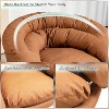 DYHOME Swivel Accent Chair with Ottoman Set, Modern Reading Chair Upholstered Armchair with Footrest - 4 of 4
