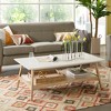 NicBex Modern 48" Wood Rectangle Coffee Table with 2 Layer Storage for Living Room and Office - 3 of 4
