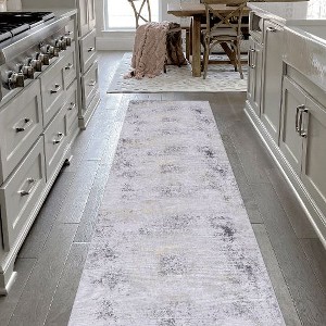 Kumasinova Area Rug, Non-Slip Low-Pile Living Room Rug, Boho Washable Rugs, Stain-Resistant Door Mat, Kids & Pets Friendly - 1 of 4