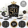 Big Dot of Happiness Adult 50th Birthday - Gold - Birthday Party Decor and Confetti - Terrific Table Centerpiece Kit - Set of 30 - 2 of 4