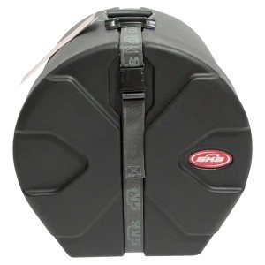 SKB 12" x 12" Tom Case with Padded Interior, D-Shaped Drum Design, and Molded in Feet for Upright Positioning and Stability, Black - 1 of 4