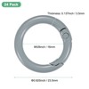 Unique Bargains Metal Spring O Rings Zinc Alloy Durable Multipurpose Lightweight Buckle 5/8 Inch - 3 of 4