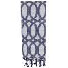 Hand Woven Throw Blanket Blue Cotton - Foreside Home & Garden - image 4 of 4