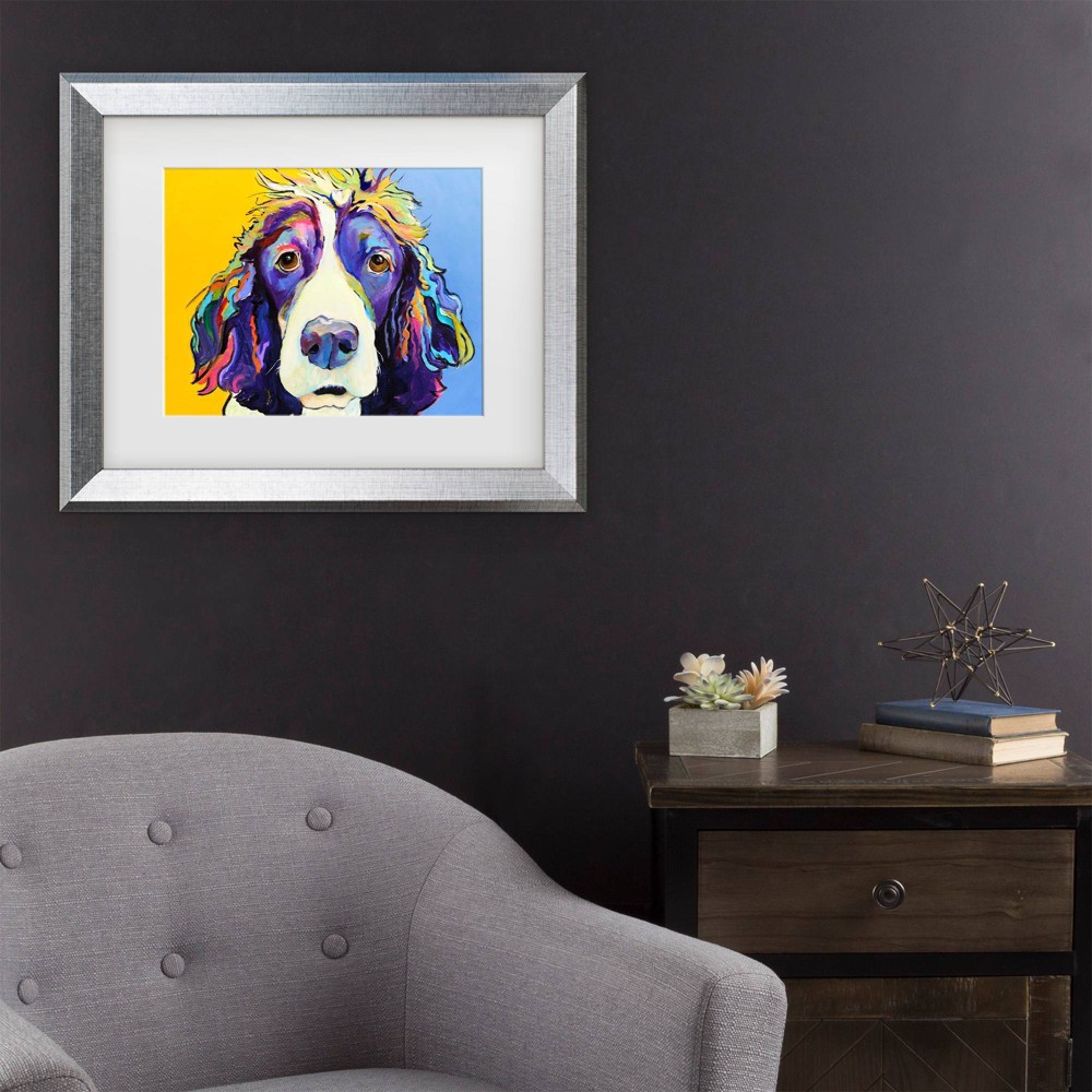 Photos - Other Decoration Trademark Fine Art 11"x14" Pat Saunders-White Sadie Matted Framed Art Silver
