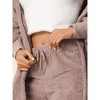 cheibear Women's Fuzzy Fleece Soft Coat Jacket and Crop Top with Shorts 3-Piece Pajamas Lounge Set - 4 of 4