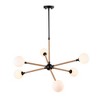 Artcraft Lighting Capilano 6 - Light Chandelier in  Black - 4 of 4