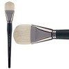 Creative Mark Imperial Professional Chungking Hog Bristle Brush - Filbert , Handmade Long Handle Oil Paint Brushes for Artists, Nickel-Plated Brass - 2 of 4