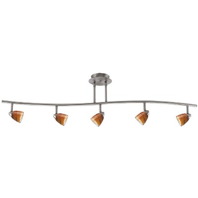 Cal Lighting SL-954-5-BS/AMS Contemporary Modern Five Pendant Lighting Accessories, Silver