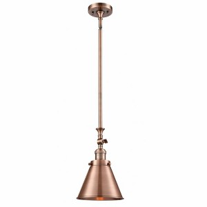 Appalachian - 1 Light Stem Hung Tiltable Mini Pendant In Traditional Style-13 Inches Tall and 8 Inches Wide - 1 of 1
