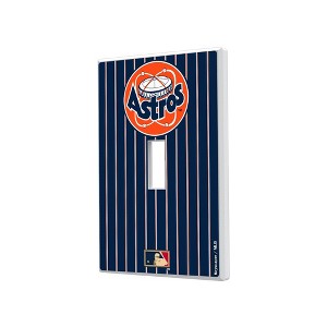 MLB Cooperstown West Teams Pinstripe Hidden-Screw Light Switch Plate for Single Toggle - 1 of 4