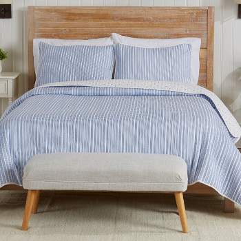 Great Bay Home All-Season Reversible Quilt Set With Shams