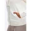 Peloton Women's Fleece Full Zip, Pearl - 4 of 4