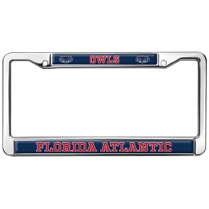 Florida Atlantic Owls Logo Full Size Standard License Plate Metal Frame - 1 of 4