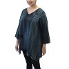 Women's Hand Painted Cotton Fringe Swirl Tunic - Modesce - 2 of 3