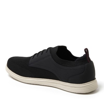 Dearfoams Men's Nash Stretch Knit Oxford Slip On Sneaker - Black Size 9 — фото 6