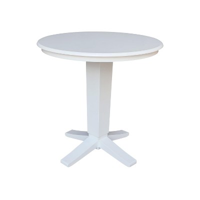International Concepts 36 In Round Top Counter Height Dining Table With ...