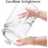 2 Pack 130 oz Large Cookie Jar with Lid, Clear Acrylic Candy Jar Airtight Food Storage Canister - 3 of 4
